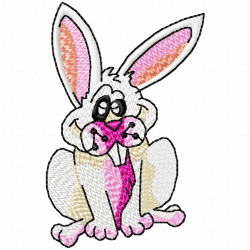 Rabbits Embroidery Design 8